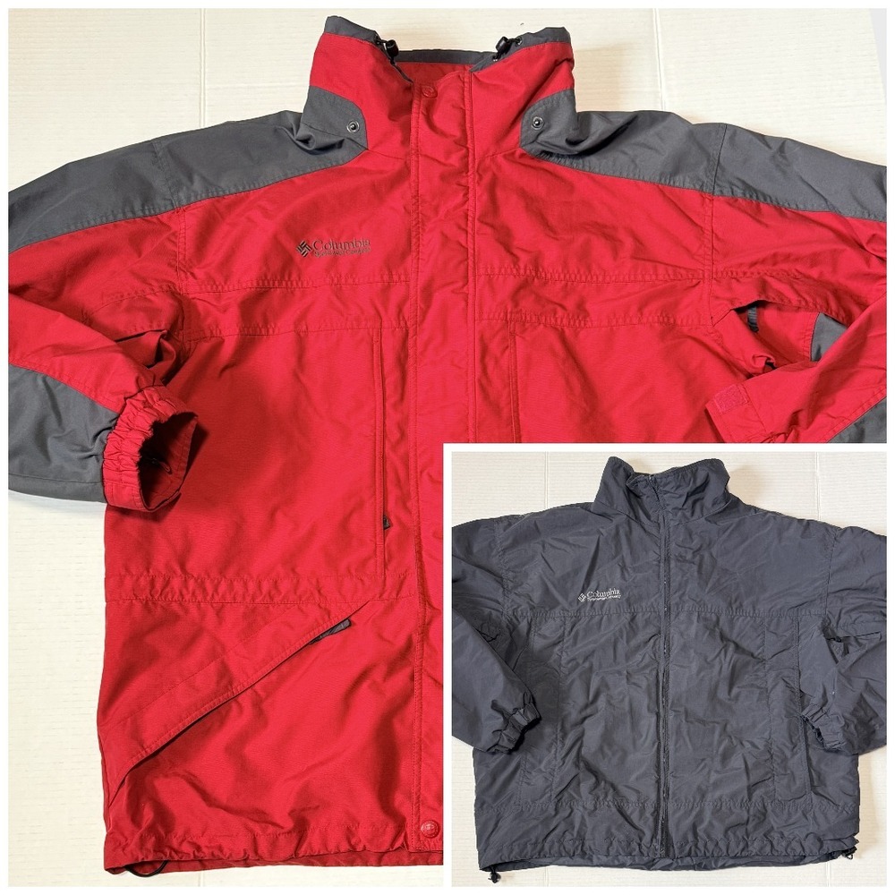 COLUMBIA Double Whammy - Men's VTG 3-in-1 Interchange‎ Ski Snow Jacket - X-Large